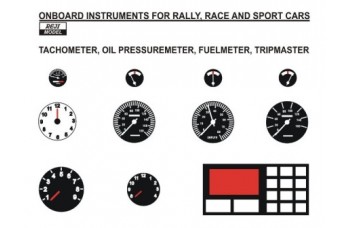 Decal – Onboard instruments rally / sport cars